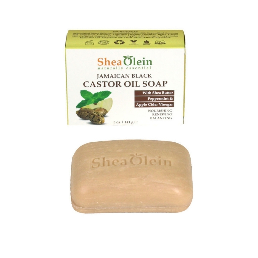 Jamaican Black Castor OilShea Olein Natural Soap 5 oz Bar w/ Apple Cider Vinegar